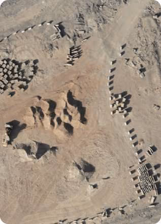 निर्माण: aerial imagery analysed with AI